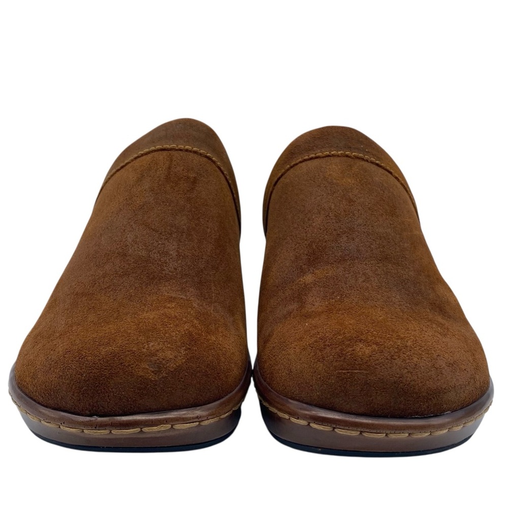 Born Womens Shoes Bandy Mules Sz 10 Brown Suede Slip On Burnished Comfort Casual - Picture 7 of 15